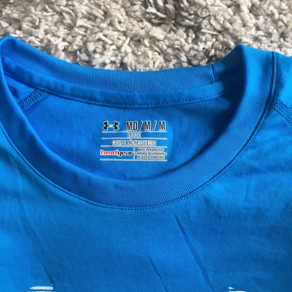 NWT Mens Blue Under Armour Heatgear Loose T-shirt - Picture 5 of 7